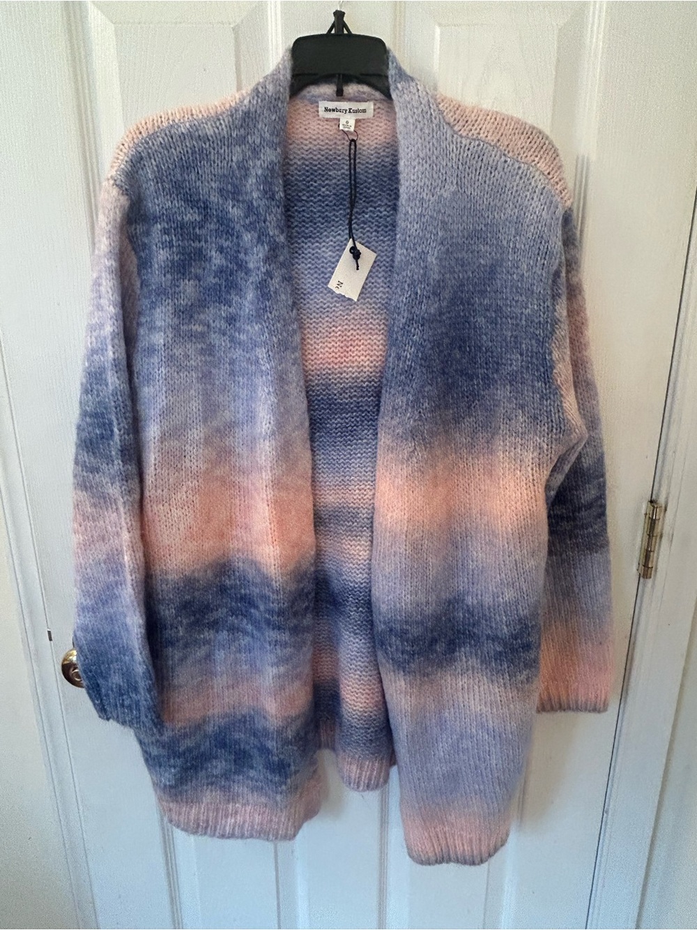 Newbury Kustom Blue & Pink Ombre Open-Front Cardigan